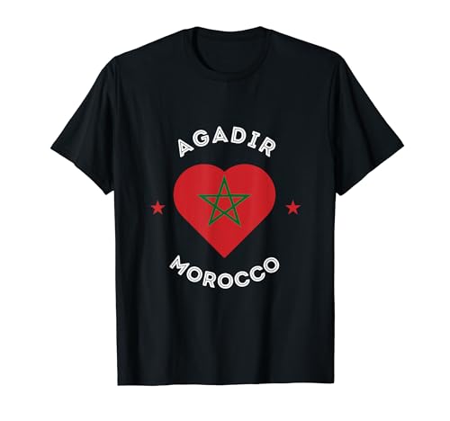 I Love Morocco, Agadir, diseño moderno y elegante marroquí Camiseta