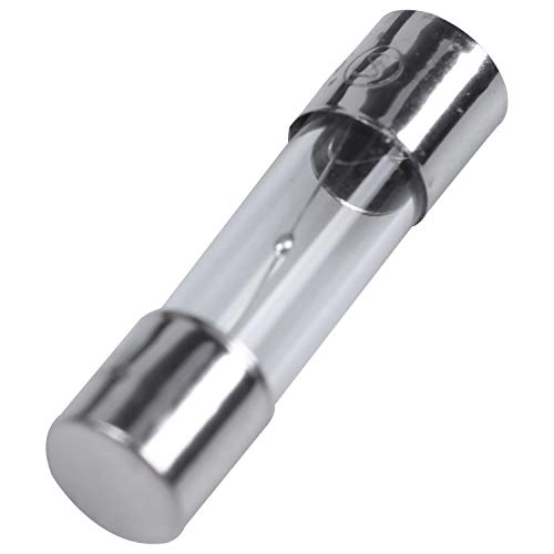 Sueooudh 10 Pcs 250V 3A 3Amp Slow Blow Glass Fuses Tubes 5mm x 20mm