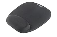 Kensington Ergonomic Comfort Foam Mouse Mat with Wrist Support - Compatible with Laser and Optical Mice - 32 x 252 x 210 mm - Black (62384)