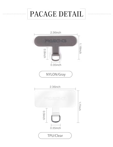 Phone Tether Tab 2 Pack,Universal Phone Lanyard Patch without Clear-gold - Bild 42 von 43