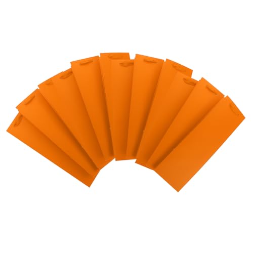 Paquet pour bouteilles de vin orange kaki 11X9X35 CM : sac de rangement en papier