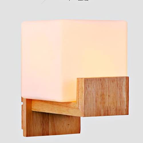 Applique murale E27 bois massif luminaire chambre salon escalier moderne