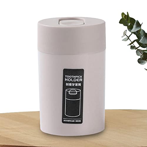 Pomurom Tandpetshållare – återanvändbar tandpetare förvaringstank | tandpetare dispenser behållare för hem kök restaurang