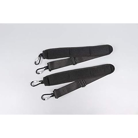 yinfente 1set (2pcs) Replacement Shoulder Strap Padded Universal Adjustable Bag Strap with Metal Swivel Hooks and Non-Slip Pad for Laptop Violin Cello Guitar Case Diaper Camera Travel Bag (97cm) Cover