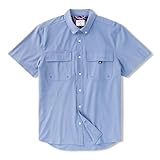 Chubbies Mens The Blue Crew (UPF Shirt) Dusty Blue SM One Size