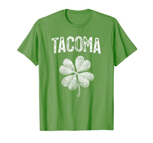 Tacoma Retro St Patricks Day Vintage Trèfle T-Shirt