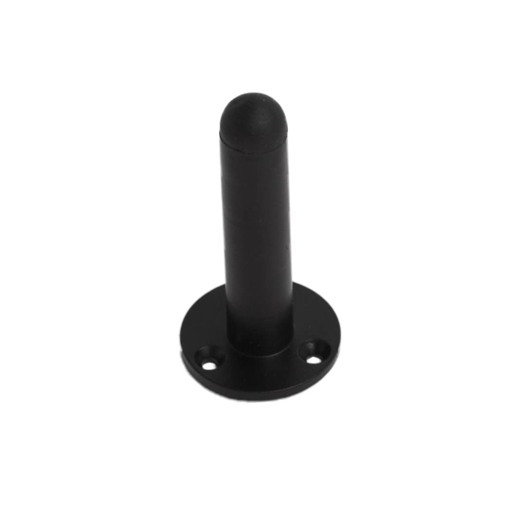 Vibe Projection Door Stop Matt 63mm on Black, Door Stopper, Rubber Bumper to Protect Door, Walls, and Skirting for Internal Use