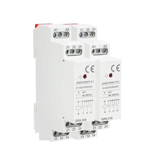 Relais de commutation GR8 16A haute capacité pour circuits AC DC