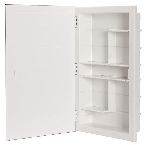 Zaca Spacecab Media Recessed Medicine Cabinet, 16" W X 26" L #TOP7
