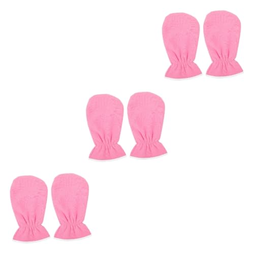 POPETPOP 3 Pairs Essential Oil Skin Care Gloves Hand Spa Gloves Moisturizing and Exfoliating Mitts
