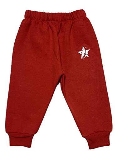 Image of STARLATH Baby Kids Warm Fleece Pajama Pants, Winter Wear Trackpants for Baby Boys and Girls (Pack of 5) (18-24 Months) |Fit Type: Regular Fit, Multicolour