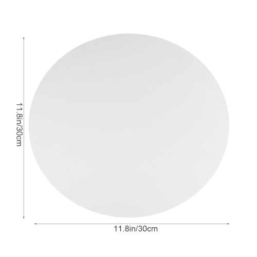Tableros redondos de lienzo blanco de 30 cm con soporte rígido para pintura al óleo fina 8