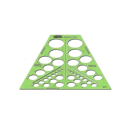 Rapidesign Isometric Ellipse Template, 1 Each (R123)