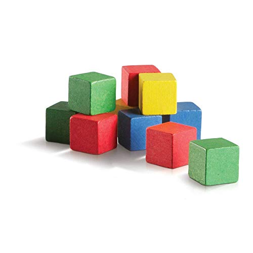 image for hand2mind Wood Blocks, Counting Cubes for Kids Math, 1 Inch Blocks for