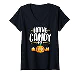 Womens Eating Candy For Two Funny Pumpkin Halloween...