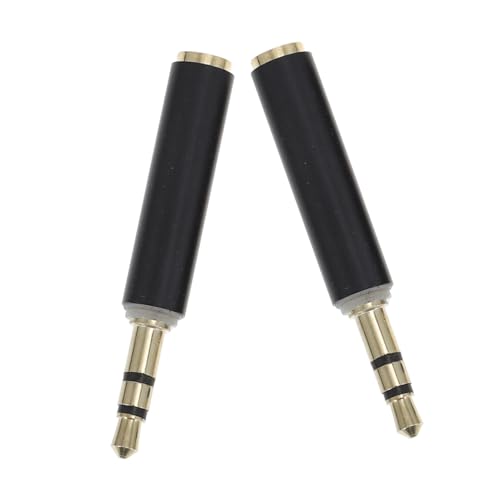 VILLCASE 2Piezas Adaptadores De Grabación De Audio para Convertidores De Polos Polos Compatibles con Micrófonos y Dispositivos De Grabación