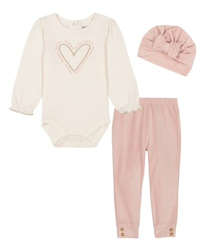 Juicy Couture baby-girls 2pc Creeper Pant Set With Hat