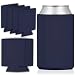 CSBD Blank Beer Can Coolers Premium Quality Soft Drink Coolies Collapsible Insulators Bulk, 12 Packs, 25 Packs, 50 Packs, Great For Monograms, DIY Projects, Weddings, Parties, Events (12, Navy Blue)