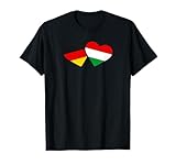 Germany Hungary Flagge TShirt Herren Damen Kinder