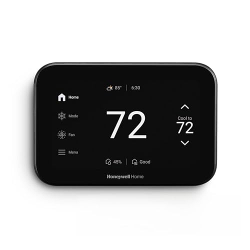 Honeywell Home THX1200B6 ElitePRO™ S1200 Smart Thermostat, 5" Touchscreen, Black