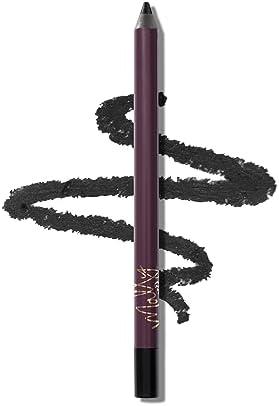 Mally Beauty Evercolor Starlight Waterproof Eyeliner - Midnight Black- Smudge-Proof, Longwear, Creamy Gel - Sharpenable Eyeliner