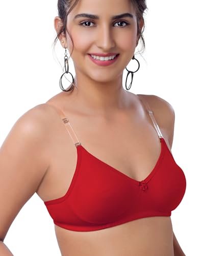 Image of Brida Monica Breathable Cotton Non-Padded Transparent Bra - Comfortable, Stylish
