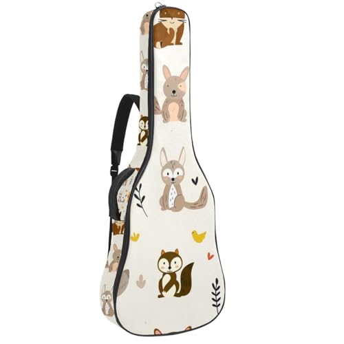 Étui pour guitare acoustique en tissu Oxford imperméable et rembourré