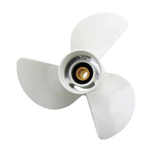 Hélice de bateau 13,5 x 15 K en aluminium pour moteur hors-bord