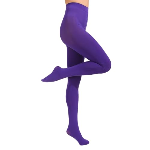 Image of Paralinda 2 Pairs Women's Solid Color Tights 80D, Soft Opaque Microfiber Tights