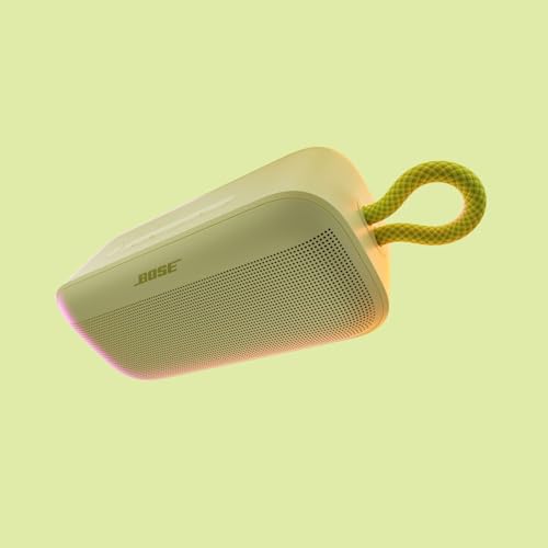 Image of Bose New SoundLink Plus Portable Bluetooth Speaker, Wireless Outdoor Speaker, Up to 20 Hours of Runtime, Water and Dust Resistant, Lemon Yellow - Limited Edition