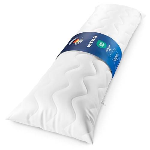LILENO HOME Seitenschläferkissen 40x145 cm 1er Set MEDIUM (1.200 g...
