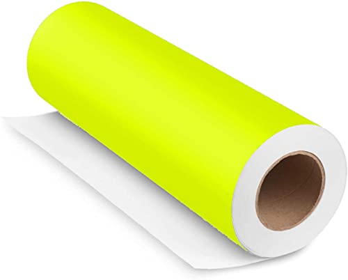 INDIGOS UG - Bandes Viper pour Voiture - Bandes Décoratives - Jaune Fluorescent - Jaune Néon - Bandes Décoratives de 400 x 25 cm - Autocollant - pour...