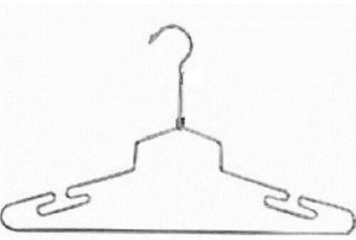 Store Fixture Supplies 25 Pack Steel Lingerie Hangers with Chrome Finish 14" Long (25)