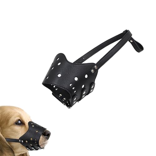 ZhouWei Muselière pour Chien, Museliere pour Chiens Ajustable, Masque Respirant pour Animaux de Compagnie, Museau D'entraînement Respirant pour Petits Moyens...