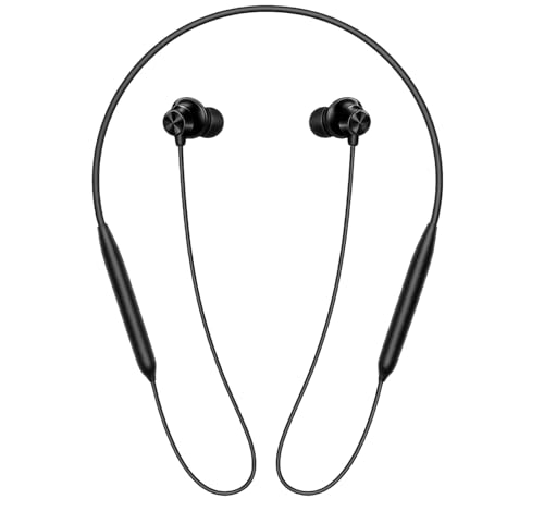 Image of Thirty First Z3 Bluetooth Neckband Earphones - Mambo Midnight (Black), 30-Hour Playtime, Magnetic Design, Comfortable Fit, Deep Bass - Compatible with OnePlus