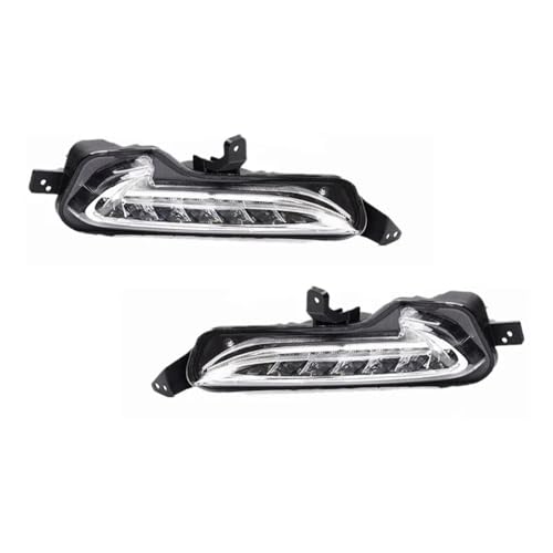 Fog Lamp for Changan for Alsvin 2018 Front Bumper Fog Light Daytime Driving Running Lamp Headlamp Car Light Assembly New Auto Accessories Off Road Lights(Only 1 Right)(1set)