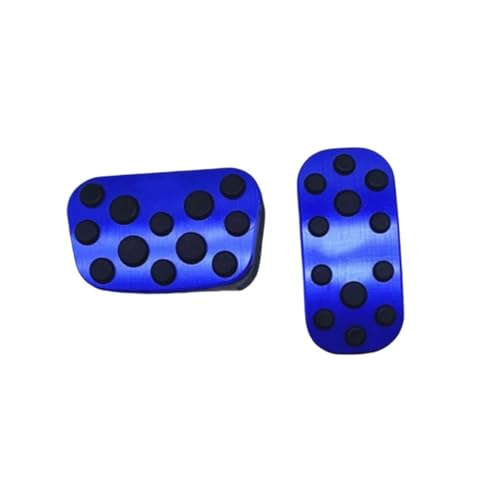 WHSDBPXP Brake Pedal Suitable Fit for Toyota Yaris Accelerator Car Pedal Aluminum Alloy Punch-Free car Foot Pads(Blue 2pcs)