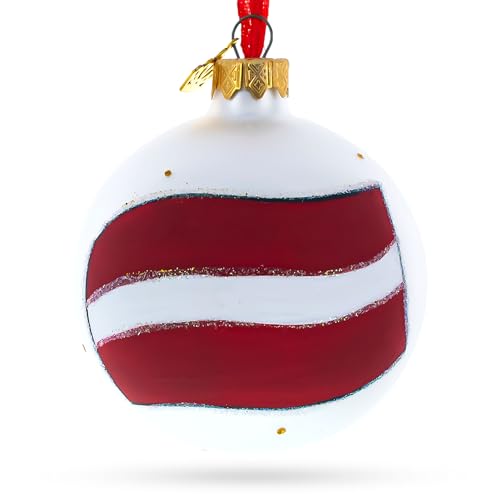 Drapeau de la Lettonie décoration de Noël idée cadeau originale