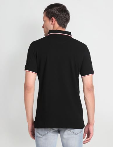 Image of Arrow Sport Men Regular fit Cotton Solid Short Sleeves Polo Shirt