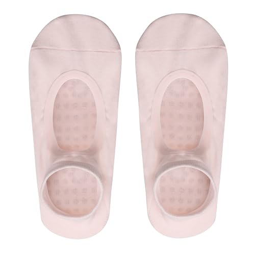 Image of Mint & Oak Pilates Socks with Grips for Women, Ankle Length Non-Slip Yoga Socks, Cotton Ideal For Yoga, Pilates, Gym, Workout, Cute Women's Gift -Set of 3