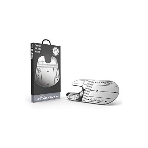 PuttOut Unisex-Adult Überprüfen Sie Ihre Ausrichtung und Augenposition jederzeit und überall Compact Putting Mirror Cover