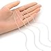 Adabele 5 Feet Authentic 925 Sterling Silver Unfinished 3.5mm (0.14 Inch) Round Link Cable Chain Bulk Hypoallergenic Nickel Free for DIY Craft Jewelry Making SSK-H1