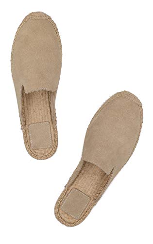 Image of Women's Simple Mule Breathable Flat Espadrilles Shoes, Pure Color Mules