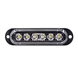 Tercera luz de freno FLVRJOKT 10 Uds. Luz LED de posición lateral 12V 24V luz de advertencia lámpara de liquidación luz de señal de giro 12V 24V coche camión remolque camión caravana autobús(10PCS White)