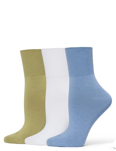 Image of HUE Women's Bobby Sock Causal Crew 3 Pair Pack