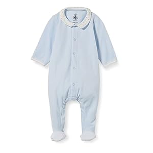Petit Bateau A01OQ nachthemd, blauw, 0 maanden baby jongens