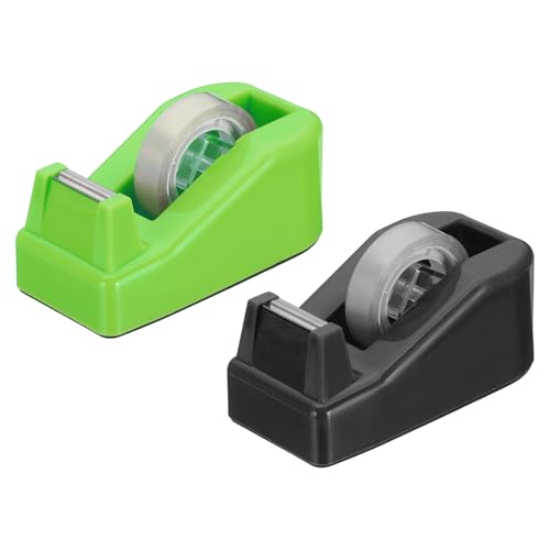 Dévidoir de scotch de bureau compact PATIKIL, découpe nette et stable, 2 mini distributeurs