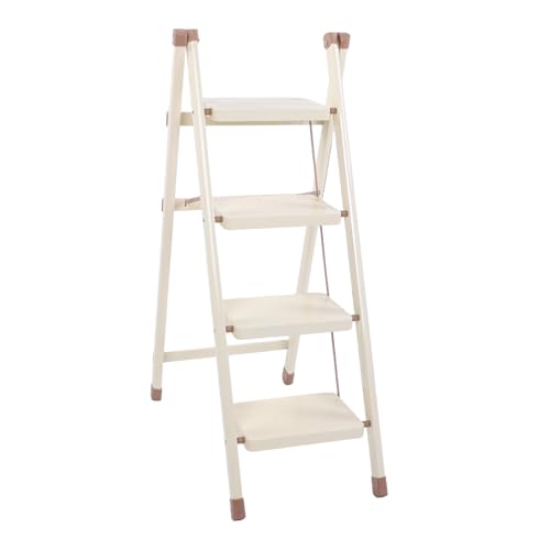 Escalera de mano con soporte cruzado estable para evitar tambaleos al limpiar zonas altas 2