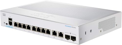 Cisco Business CBS250-8T-E-2G Smart Switch | 8 Port GE Ext PS | 2x1G Combo | Limited Lifetime Protection (CBS250-8T-E-2G-NA)
