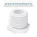 Mudder 12 Pieces 1/2 Inch 11630 91857 Water Heater Drain Plug White Plastic Drain Plug Compatible with RV Camper and Atwood Water Heaters